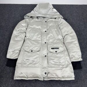 Canada Goose Expedition Clothing Outfitters Silver Puffer Parka Jacket 68F8490